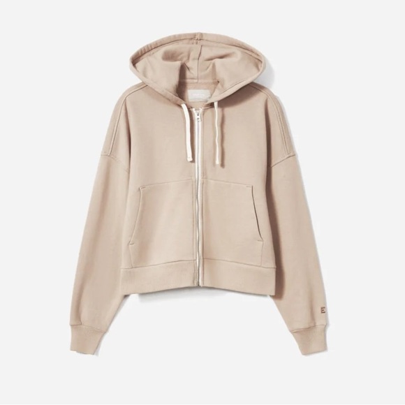 Everlane Tops - Everlane Terry Cropped Women's Tan Hoodie